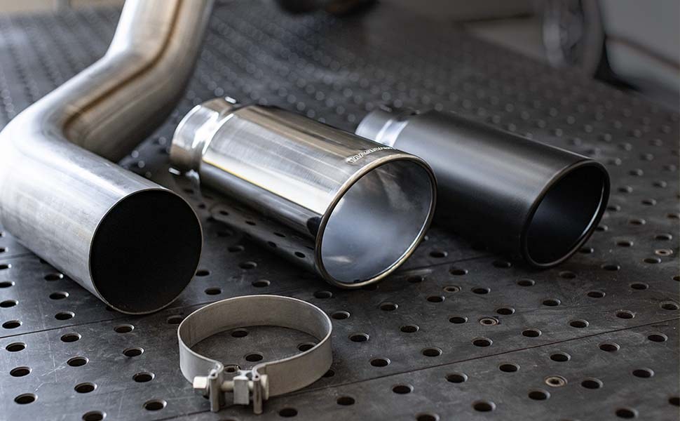 MagnaFlow Exhaust System Kit, Pro ® Series Cat-Back System, Stainless Steel, With Muffler, 5 Inch Pipe Diameter – 17876