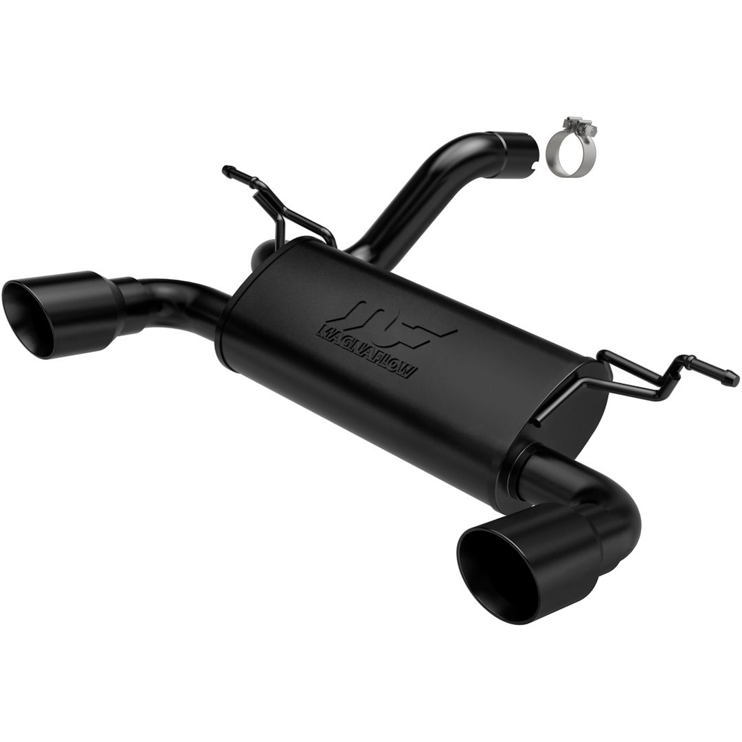 MagnaFlow Exhaust System Kit, Mf Series Axle Back System, Black Stainless Steel, With Muffler, Single Exhaust with Dual Exit – 19388