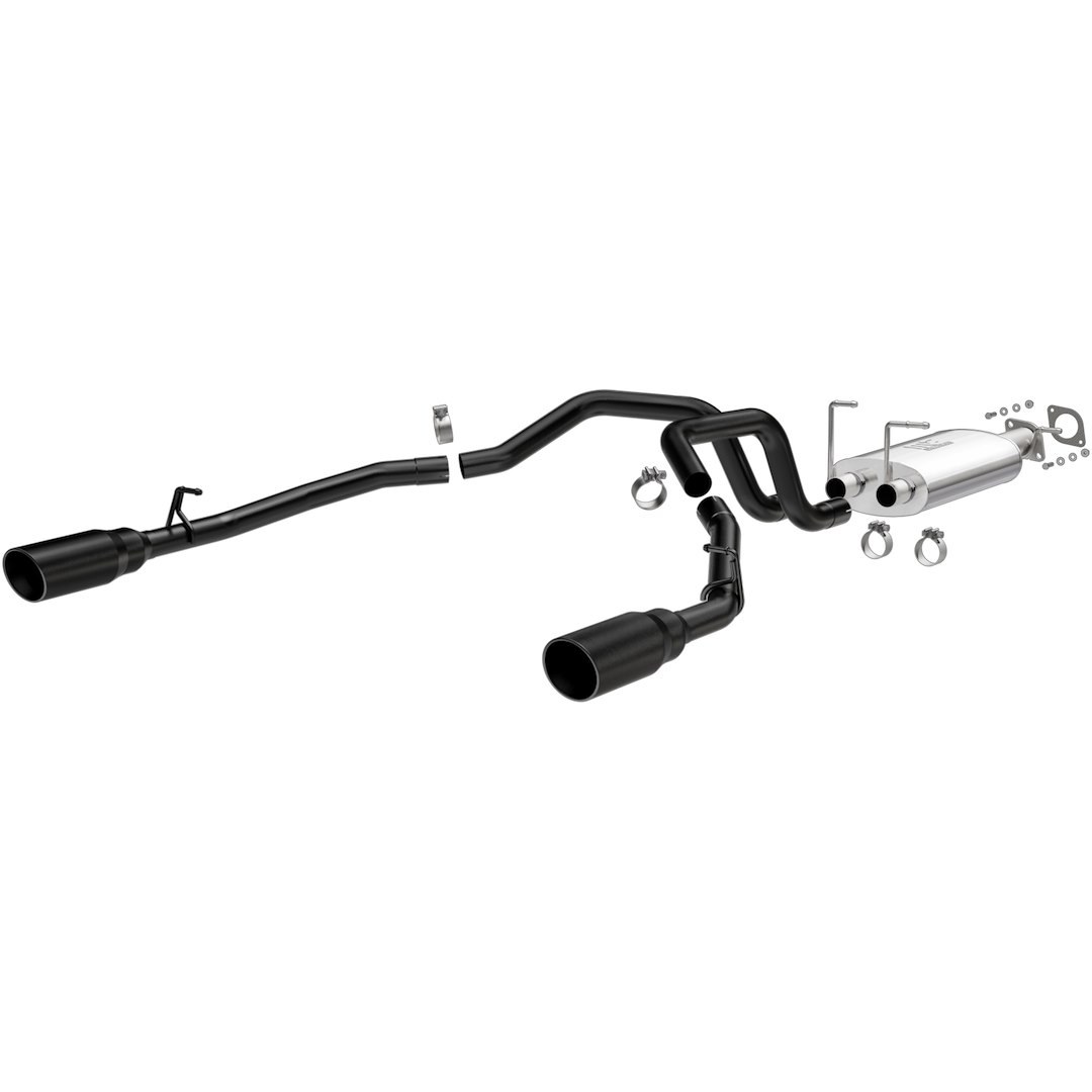 MagnaFlow Exhaust System Kit, Mf Series Cat-Back System, Black Coated Stainless Steel, With Stainless Steel Muffler, 3 Inch Pipe Diameter – 19430