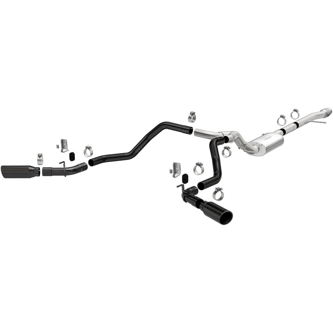 MagnaFlow Exhaust System Kit, Mf Series Cat Back System, Stainless Steel, With Muffler, 3 Inch Pipe Diameter, Single Exhaust with Dual Exit – 19474