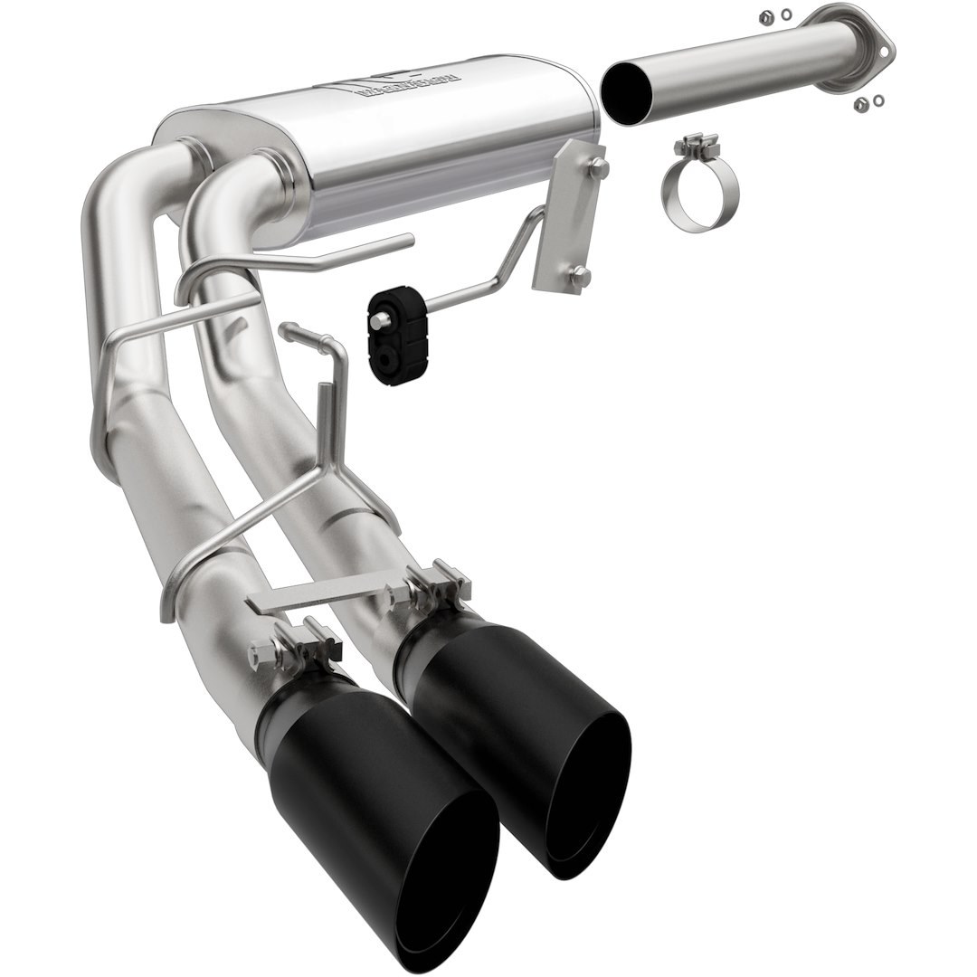 MagnaFlow Exhaust System Kit, Street Series Cat Back System, Stainless Steel, With Muffler, 3 Inch Pipe Diameter – 19497
