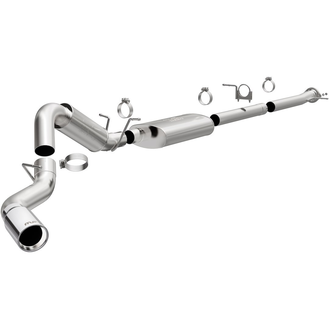 MagnaFlow Exhaust System Kit, Street Series Cat Back System, Stainless Steel, With Muffler, 4 Inch Pipe Diameter – 19524