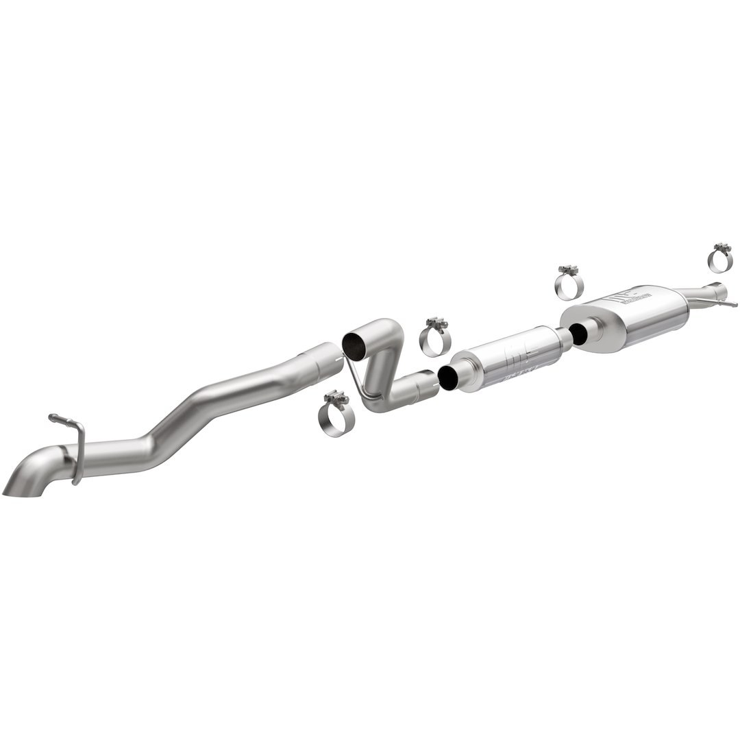 MagnaFlow Exhaust System Kit, Performance Series Cat Back System, Stainless Steel, With Muffler, 2-1/2 Inch Pipe Diameter – 19539