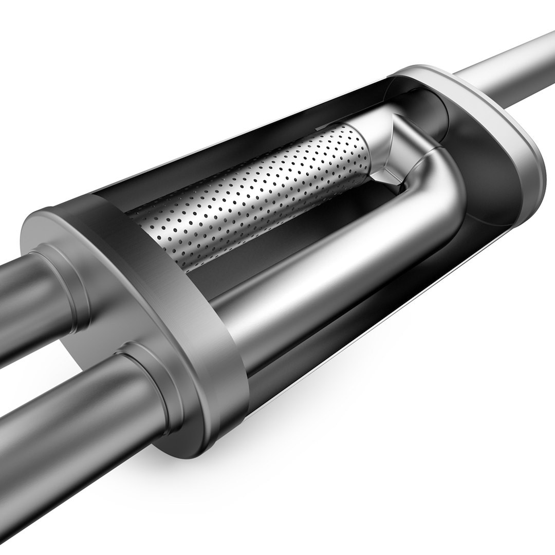 MagnaFlow Exhaust System Kit, Overland Series Cat-Back System, Stainless Steel, With Mufflers, 2-1/2 Inch Pipe Diameter – 19546