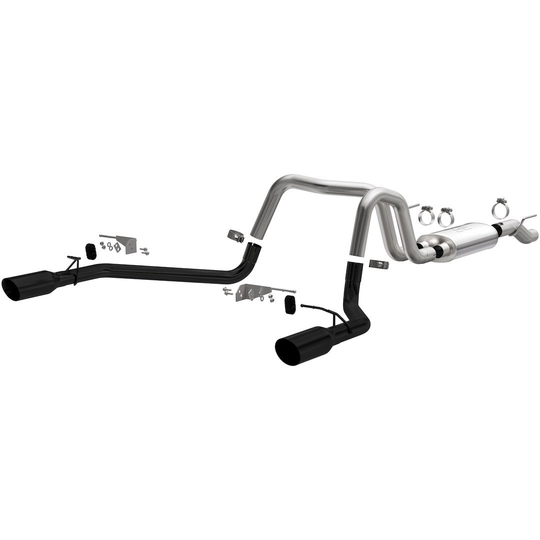 MagnaFlow Exhaust System Kit, Street Series Cat Back System, Stainless Steel, With Muffler, 3 Inch Pipe Diameter – 19562