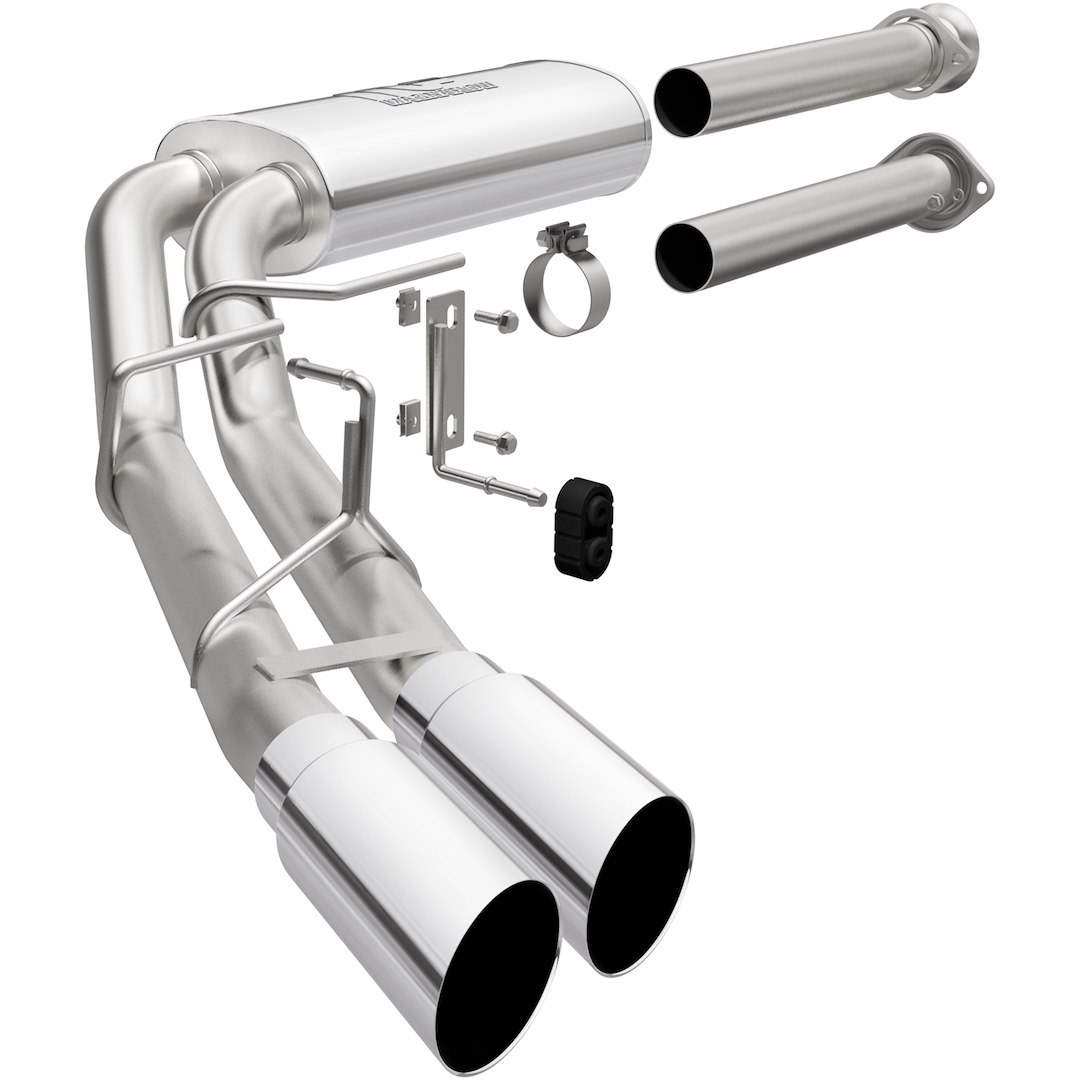 MagnaFlow Exhaust System Kit, Street Series Cat Back System, Stainless Steel, With Muffler, 3 Inch Pipe Diameter – 19563