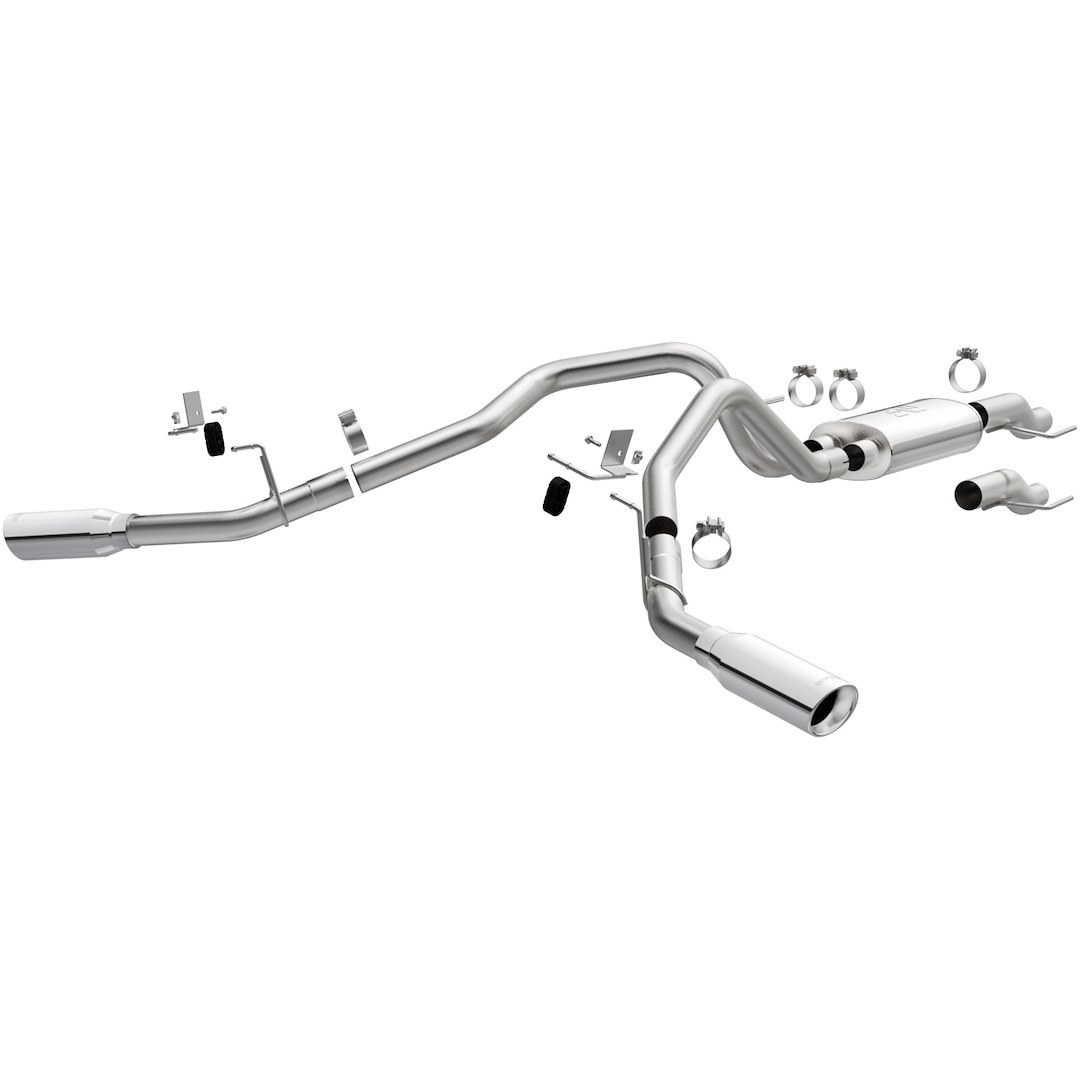 MagnaFlow Exhaust System Kit, Street Series Cat Back System, Stainless Steel, With Muffler, 3 Inch Pipe Diameter – 19564