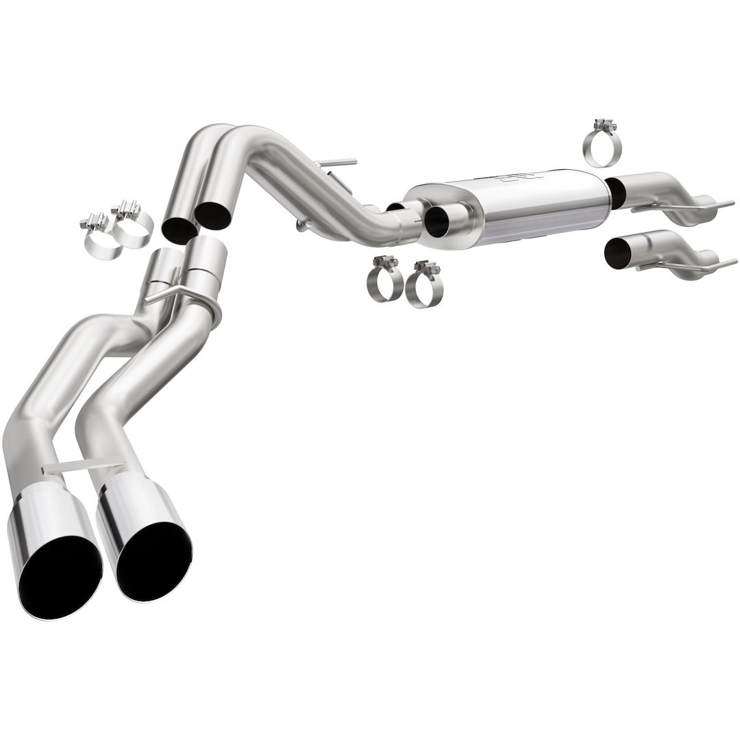 MagnaFlow Exhaust System Kit, Street Series Cat Back System, Stainless Steel, With Muffler, 3 Inch Pipe Diameter – 19565