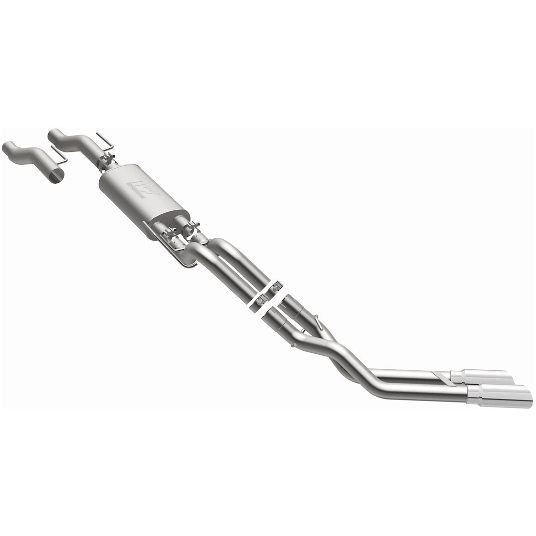MagnaFlow Exhaust System Kit, Street Series Cat Back System, Stainless Steel, With Muffler, 3 Inch Pipe Diameter – 19565