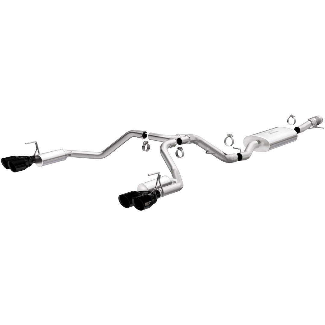 MagnaFlow Exhaust System Kit, Street Series Cat Back System, Stainless Steel, With Muffler, 3 Inch Pipe Diameter – 19580