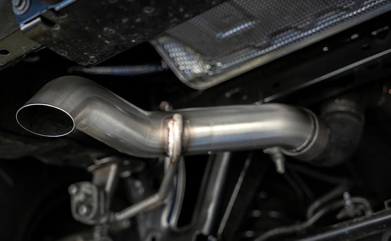 MagnaFlow Exhaust Pipe Muffler Delete, D-Fit Muffler Replacement, 2-1/2 Inch Pipe Diameter, Stainless Steel – 19586