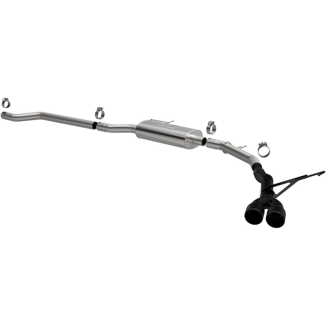 MagnaFlow Exhaust System Kit, Street Series Cat Back System, Stainless Steel, With Muffler, 2-1/2 Inch Pipe Diameter, Single Exhaust – 19597