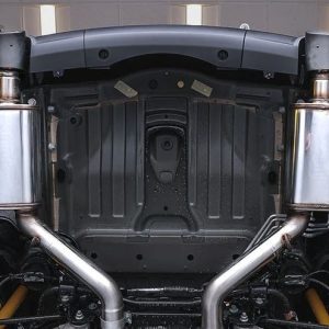 MagnaFlow Exhaust System Kit, Neo Series Cat-Back System, Stainless Steel, With Mufflers, 3 Inch Pipe Diameter, Dual Exhaust with Dual Exit – 19628