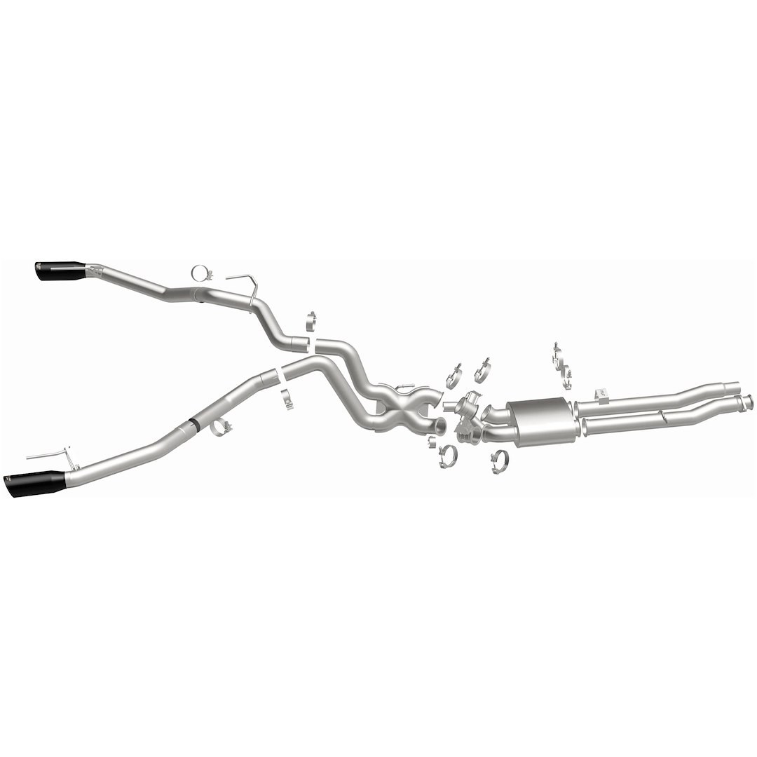 MagnaFlow Exhaust System Kit, Competition Series Cat-Back System, Stainless Steel, With Muffler, 3 Inch Pipe Diameter – 19637