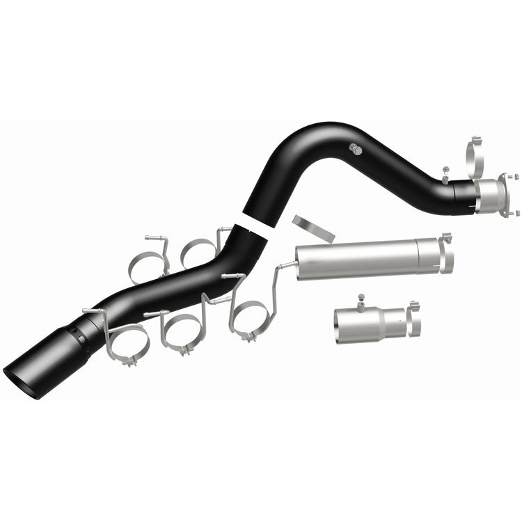 MagnaFlow Exhaust System Kit, Black Series Diesel Particulate Filter (DPF) Back System, Stainless Steel, Without Muffler, 5 Inch Pipe Diameter – 19693