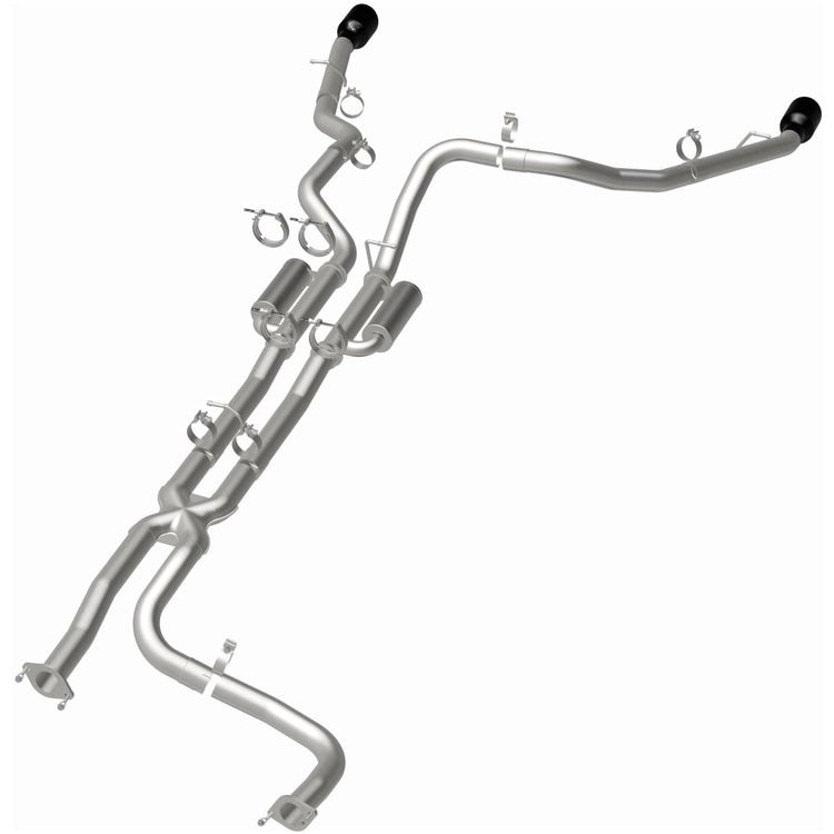 MagnaFlow Exhaust System Kit, Speq Series Cat-Back System, Stainless Steel, With Mufflers, 3 Inch Pipe Diameter, Dual Exhaust with Dual Exit – 19705