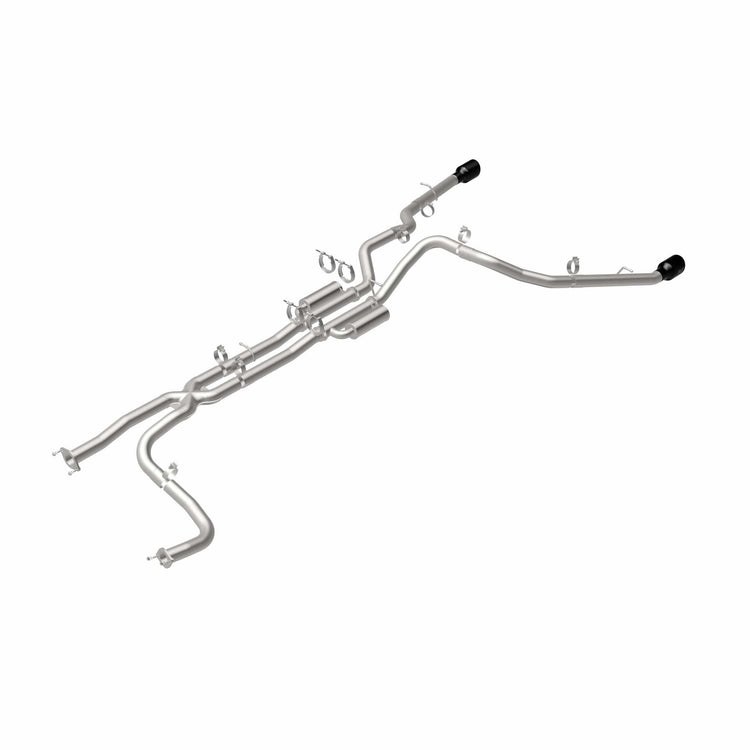 MagnaFlow Exhaust System Kit, Speq Series Cat-Back System, Stainless Steel, With Mufflers, 3 Inch Pipe Diameter, Dual Exhaust with Dual Exit – 19705