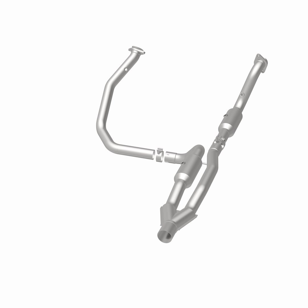 MagnaFlow Catalytic Converter, OEM Grade, Stainless Steel, Bolt-On Inlet, Bolt-On Outlet, 65-1/4 Inch Overall Length, With Clamps – 21-457