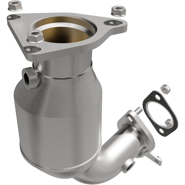 MagnaFlow Catalytic Converter, OEM Grade, Stainless Steel Case, Flanged Inlet, Bolt-On Outlet – 290110