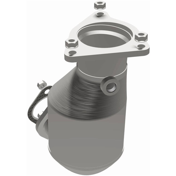 MagnaFlow Catalytic Converter, OEM Grade, Stainless Steel Case, Flanged Inlet, Bolt-On Outlet – 290110