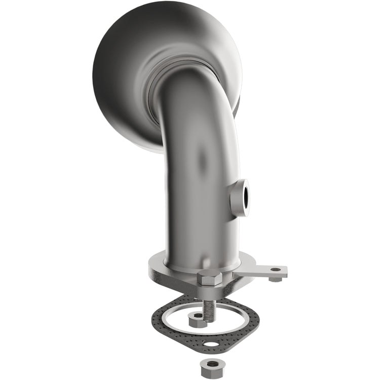 MagnaFlow Catalytic Converter, OEM Grade, Stainless Steel Case, Flanged Inlet, Bolt-On Outlet – 290110