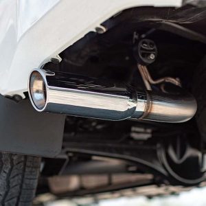 MagnaFlow Exhaust Tail Pipe Tip, 2-3/4 Inch Inside Diameter Inlet, 3-1/2 Inch Outlet, Stainless Steel, Round, 30 Degree Angled Cut – 35210