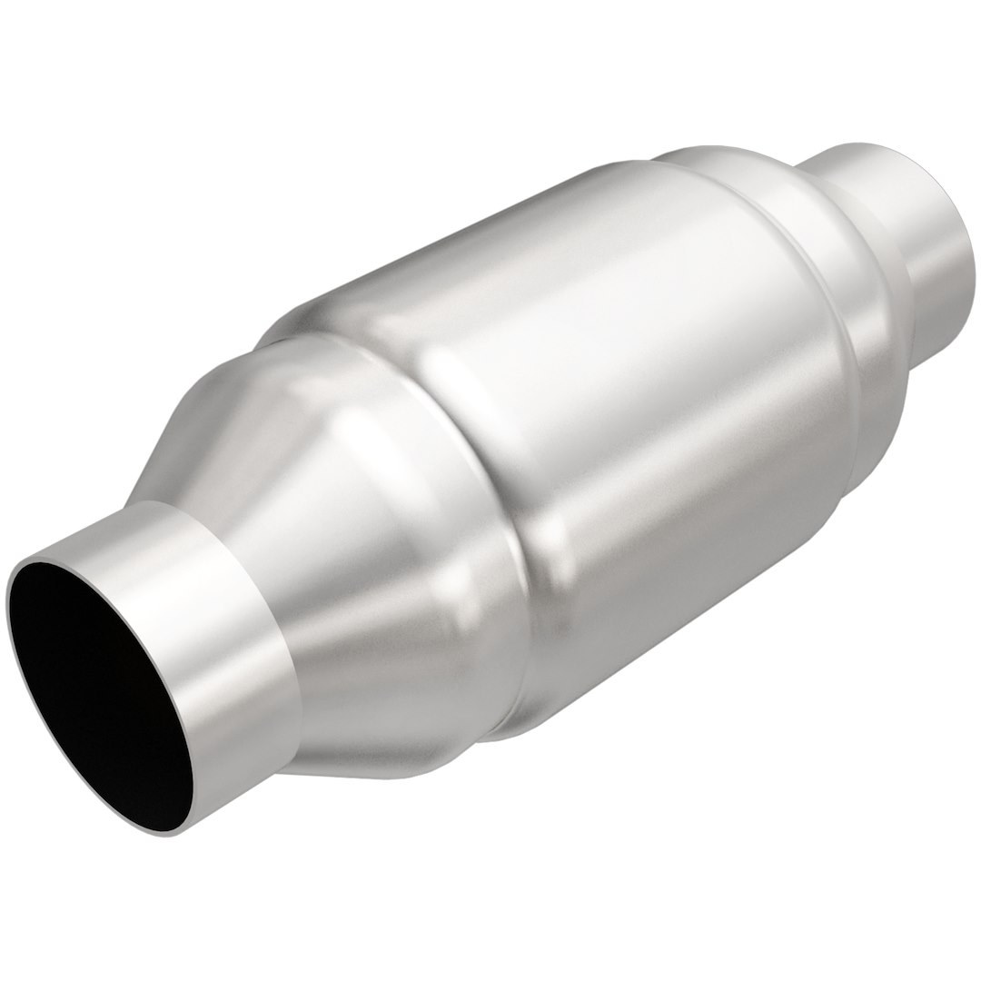 MagnaFlow Catalytic Converter, Universal 48 State, 4 Inch Diameter Stainless Steel Case, Single 3 Inch Slip Fit Inlet – 54959