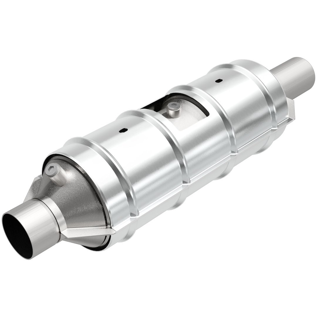 MagnaFlow Catalytic Converter, Universal 48 State, 7-3/4 Inch Diameter Case, Single 3 Inch Slip Fit Inlet, Single 3 Inch Slip Fit Outlet – 55300