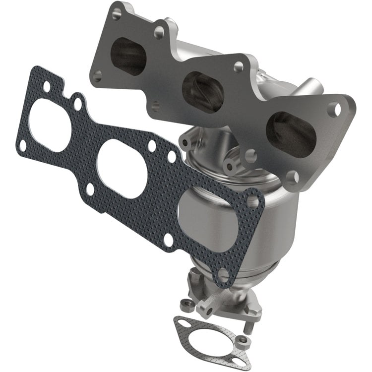 MagnaFlow Catalytic Converter, Direct-Fit, Stainless Steel Case, Flanged Inlet, Single Bolt-On Outlet – 5531089
