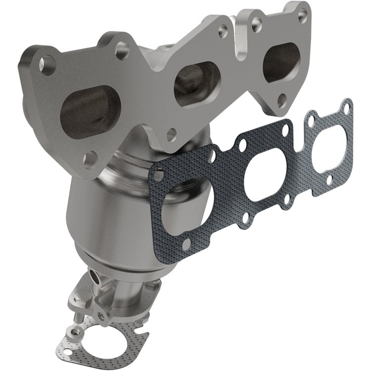 MagnaFlow Catalytic Converter, Direct-Fit, Stainless Steel Case, Flanged Inlet, Single Bolt-On Outlet – 5531090