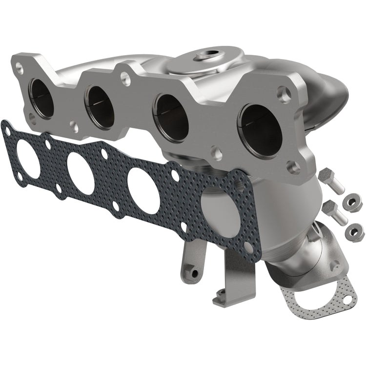 MagnaFlow Catalytic Converter, Direct-Fit, Stainless Steel Case, Flanged Inlet, Single Bolt-On Outlet – 5531590