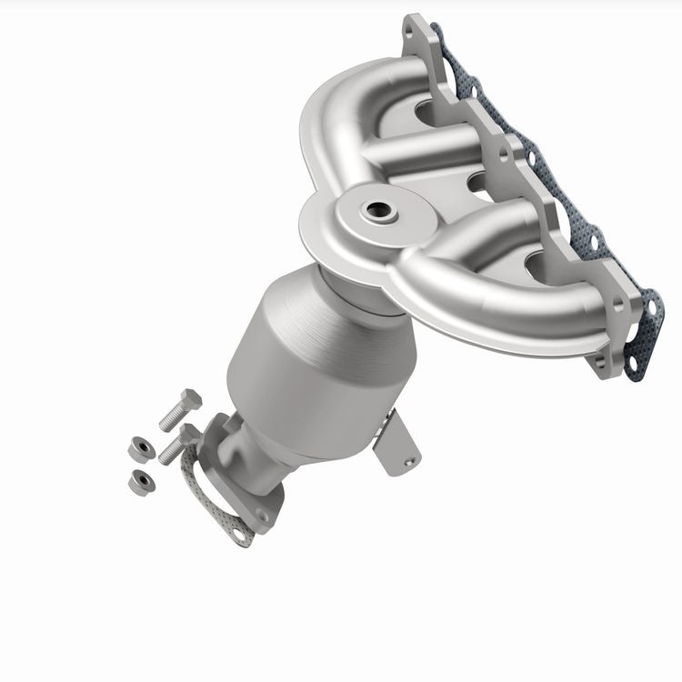 MagnaFlow Catalytic Converter, Direct-Fit, Stainless Steel Case, Flanged Inlet, Single Bolt-On Outlet – 5531590