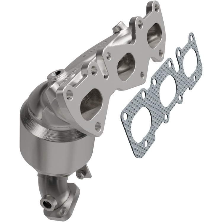 MagnaFlow Catalytic Converter, Direct-Fit, Stainless Steel Case, Flanged Inlet, Single Bolt-On Outlet – 5531787