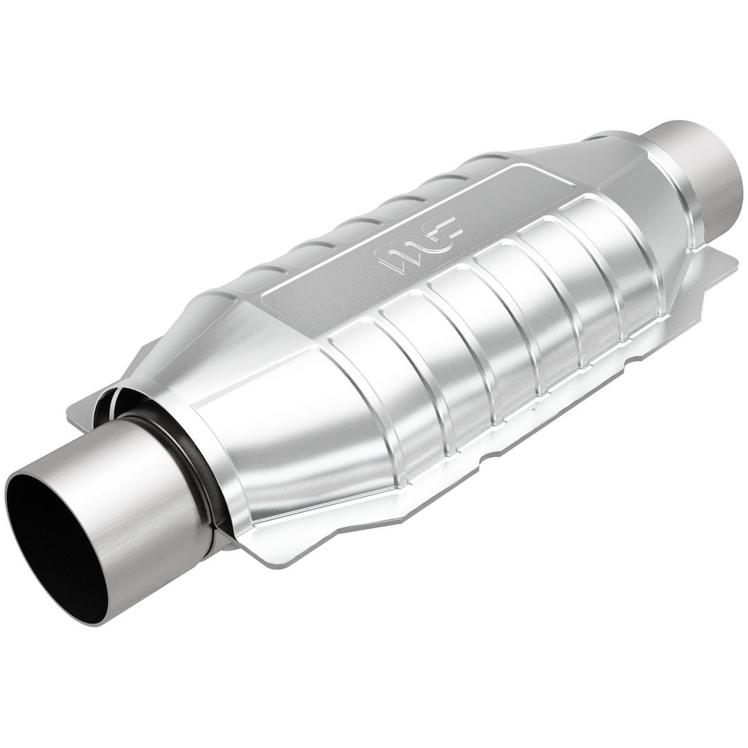 MagnaFlow Catalytic Converter, Universal California Obdii, Stainless Steel Case, 2-1/2 Inch Diameter Inlet, 2-1/2 Inch Diameter Outlet – 5592306