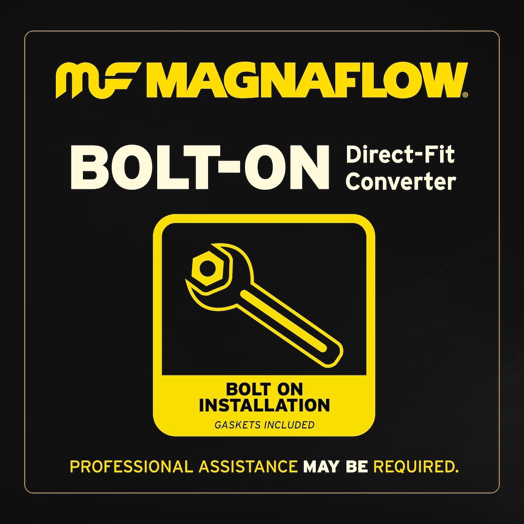 MagnaFlow Catalytic Converter, Stainless Steel, Single Bolt-On Inlet, Single Bolt-On Outlet – 5631851