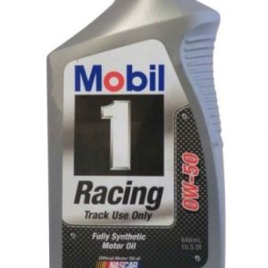 Mobil Oil, SAE 0W-50, Synthetic, 1 Quart Bottle, Single, Track Use Only – 104145