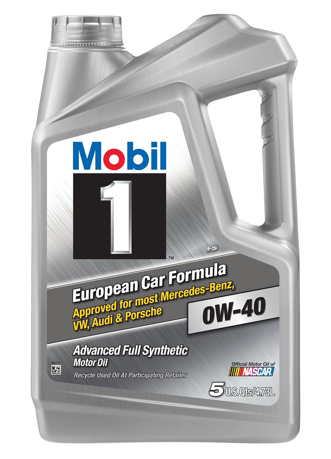 Mobil Oil, SAE 0W-40, Full Synthetic, Motor Oil, 5 Quart Jug, Single – 120760