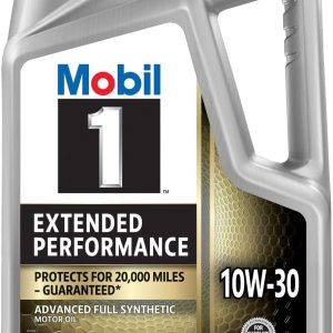 Mobil Oil, SAE 10W-30, Synthetic, 5 Quart Jug, Single – 120767