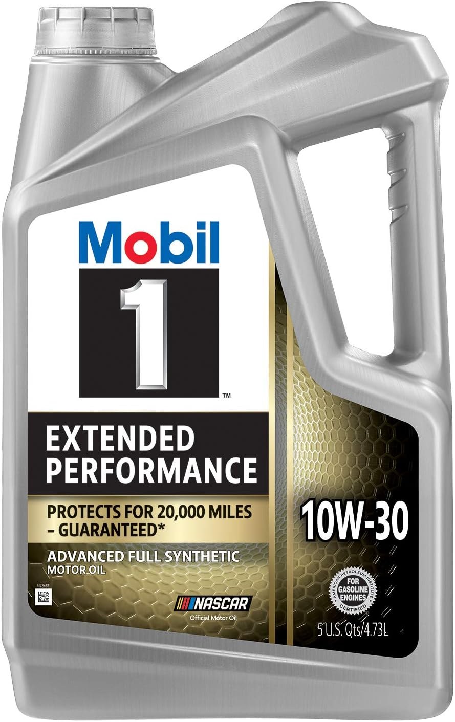 Mobil Oil, SAE 10W-30, Synthetic, 5 Quart Jug, Single – 120767