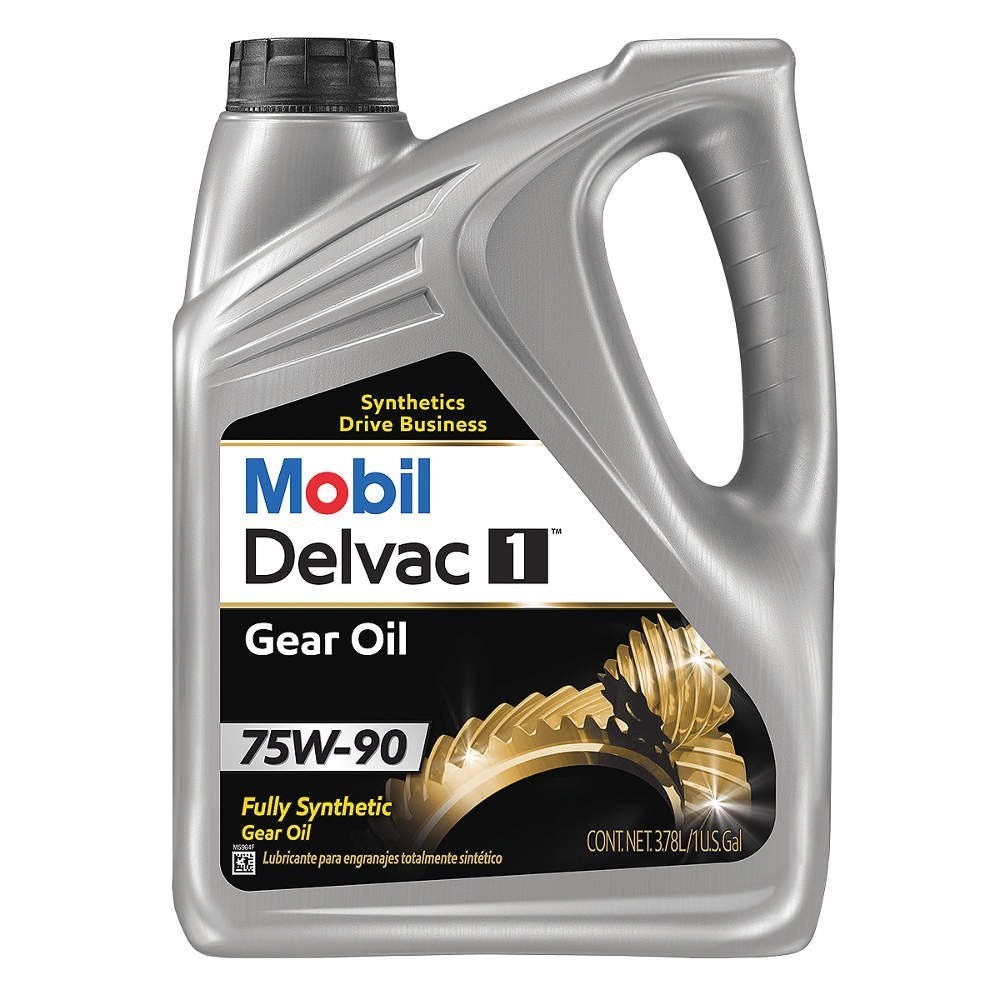 Mobil Gear Oil, Delvac ™, SAE 75W-90, Synthetic, 1 Quart Bottle, Single – 122044