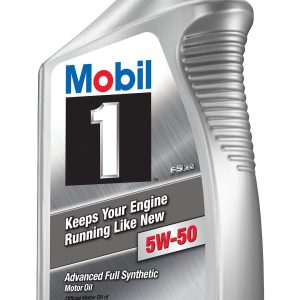 Mobil Oil, Fs X2, SAE 5W-50, Synthetic, 1 Quart Bottle, Single – 122075