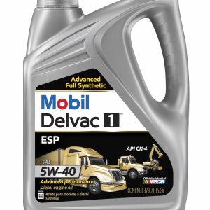 Mobil Oil, Delvac ™ Esp, SAE 5W-40, Full Synthetic, 1 Gallon Jug, Single, Diesel Engine Oil – 122271