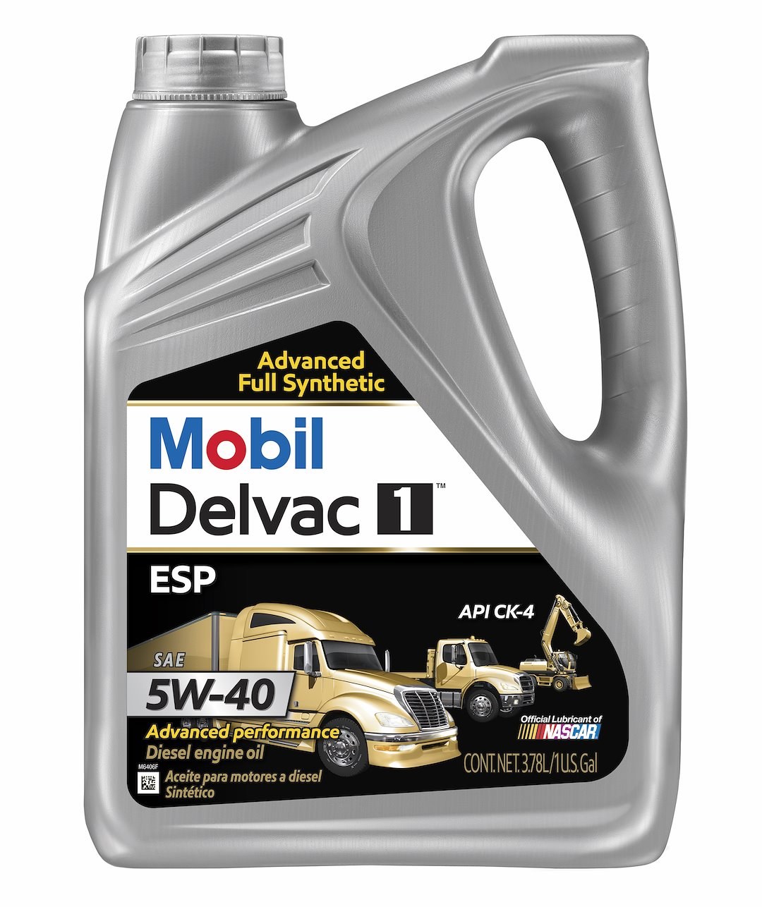Mobil Oil, Delvac ™ Esp, SAE 5W-40, Full Synthetic, 1 Gallon Jug, Single, Diesel Engine Oil – 122271