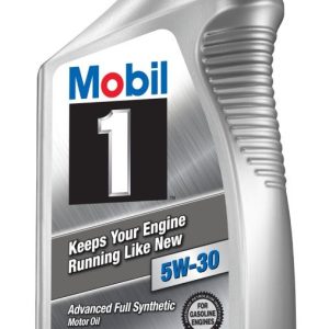 Mobil Oil, SAE 5W-30, Synthetic, 1 Quart Bottle, Single – 124315