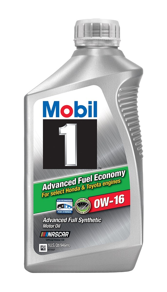 Mobil Oil, SAE 0W-16, Synthetic, Single – 124321