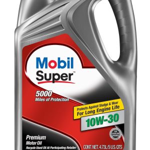 Mobil Oil, Super ™, SAE 10W-30, 5 Quart Jug, Single – 124406