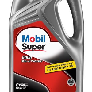 Mobil Oil, Super ™, SAE 5W-20, 5 Quart Jug, Single – 124408