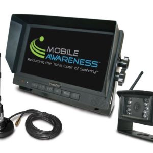 Mobile Aware Backup Camera, Visionstat ®, Rear Bumper Mount, 7 Inch Lcd Colored Monitor with 3 Cameras, Wired, Wide Angle View – MA1102