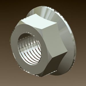 Mor/Ryde Nut, 7/16 Inch-20 Thread Size, Flange Lock Nut, Zinc Plated, Single – 006-092-01