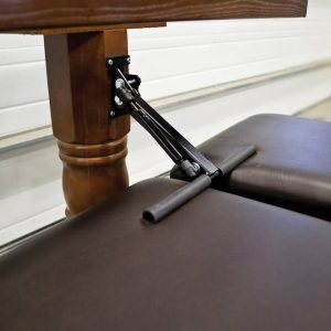 Mor/Ryde Chair Holder, Use to Secure Dining Chairs IN Place, Fits to Center Colum of Dinning Table, Holds Two Chairs, Black – CB56-001H